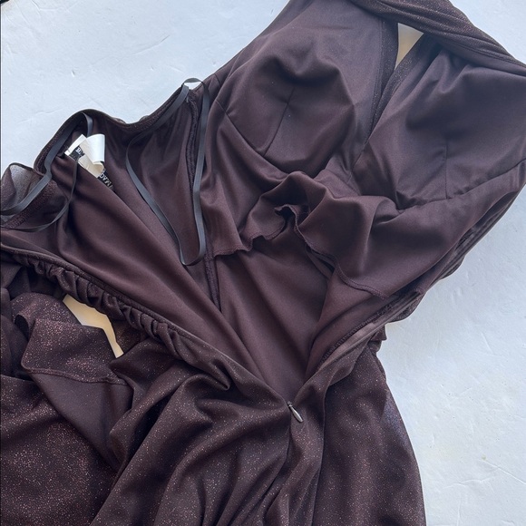 Vintage Y2K Whimsigoth Fairy Maxi Dress Sparkle Sexy Ruffle Hot Long Gown Prom - Picture 16 of 17